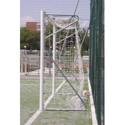 Coppia porte mobili calcetto 3×2 metri in acciaio sez. 80 mm CERTIFICATE UNI EN 749